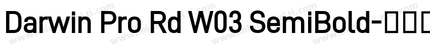 Darwin Pro Rd W03 SemiBold字体转换